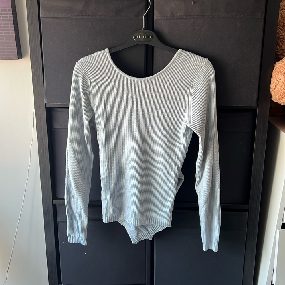 Lululemon Light Blue Wrap Sweater